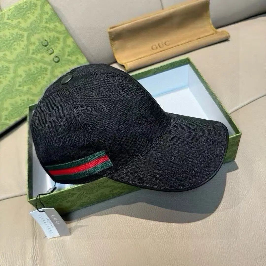 GUCCI GG Monogram Webbing Baseball Cap Basic Collection - rep czapki