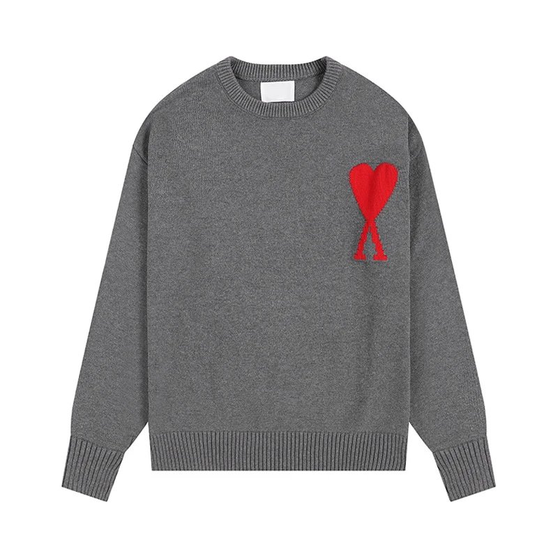 AMI Paris Classic Big Heart A-Line Sweater - rep swetry