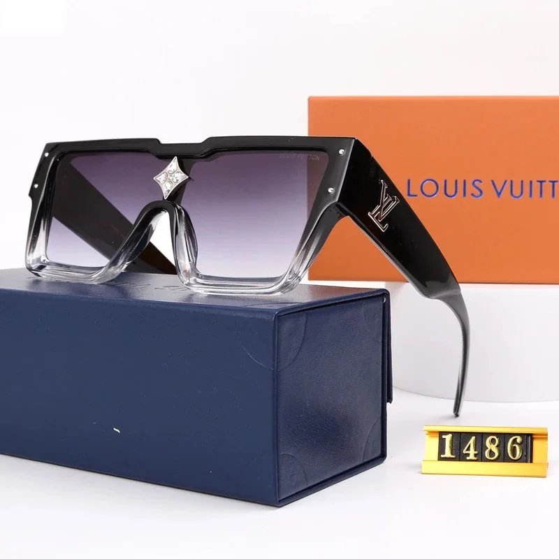 Louis Vuitton-Style Rimless / Semi-Rimless Sunglasses - rep okulary