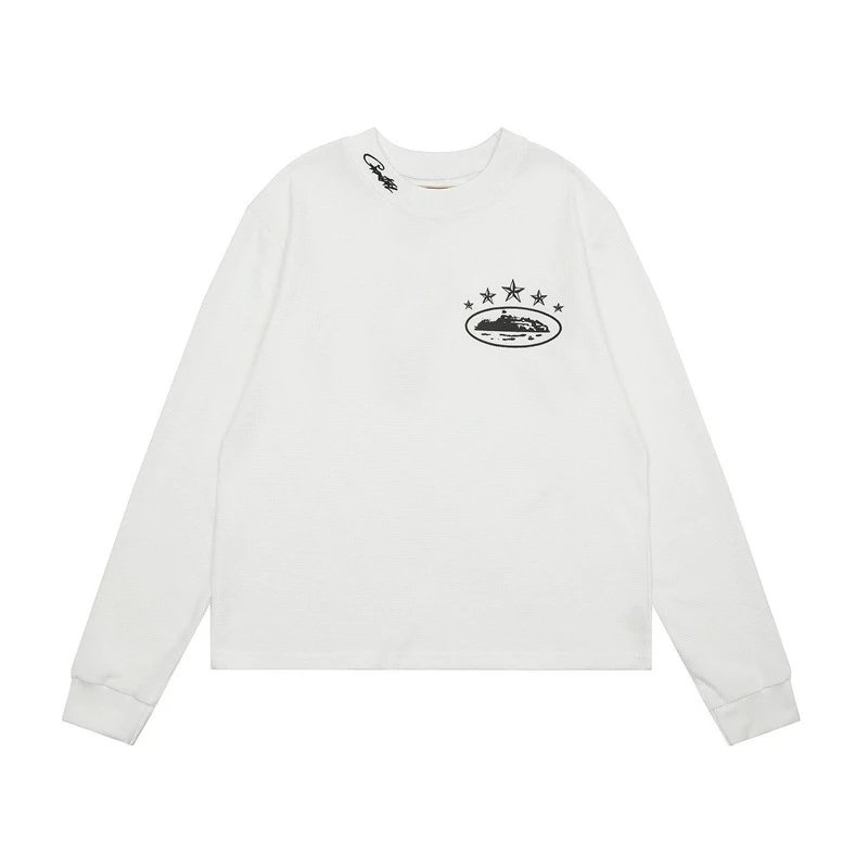 The long-sleeve collection from British streetwear brand Corteiz has emerged as a popular staple in recent years, reflecting the trends of both UK Drill and American streetwear aesthetics. - rep koszule