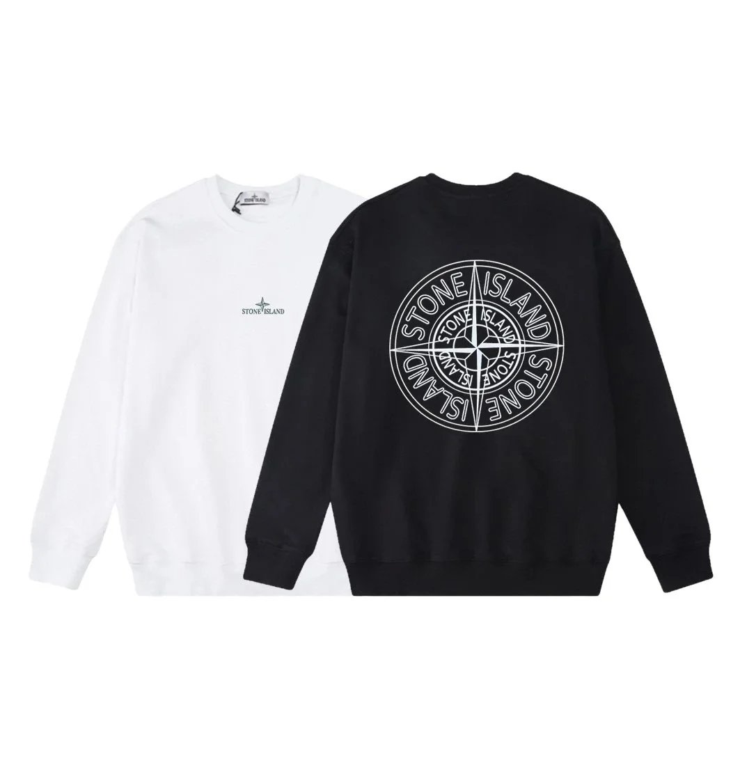 A selection of Stone Island's classic and popular crewneck sweatshirts. - rep Stone Island
