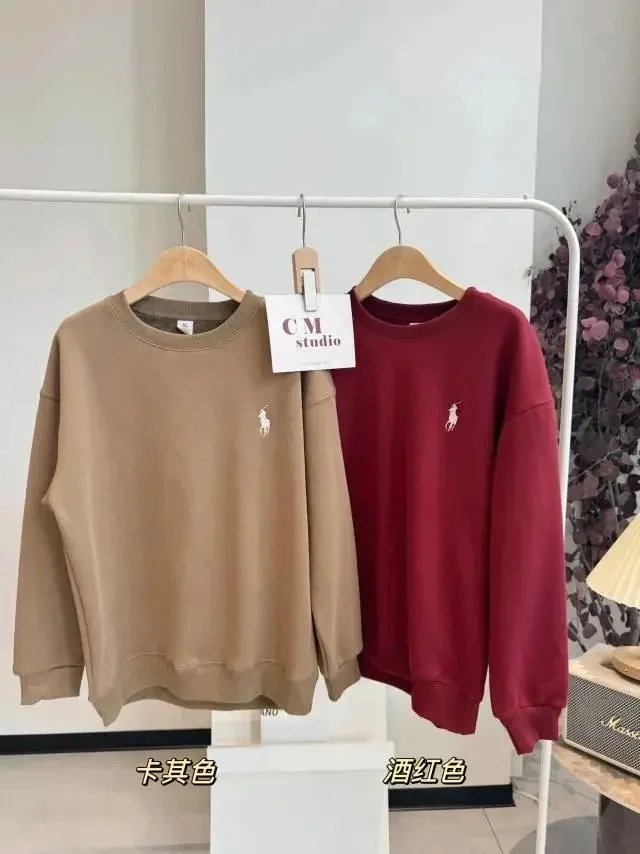 Ralph Lauren Autumn/Winter Fleece-Lined Edition featuring the Pony Logo Design - rep swetry
