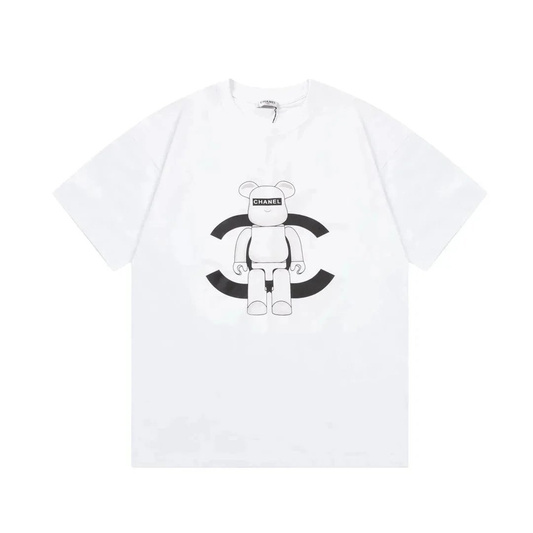 Chanel T-shirt with the classic double C design at its core. - rep Chanel