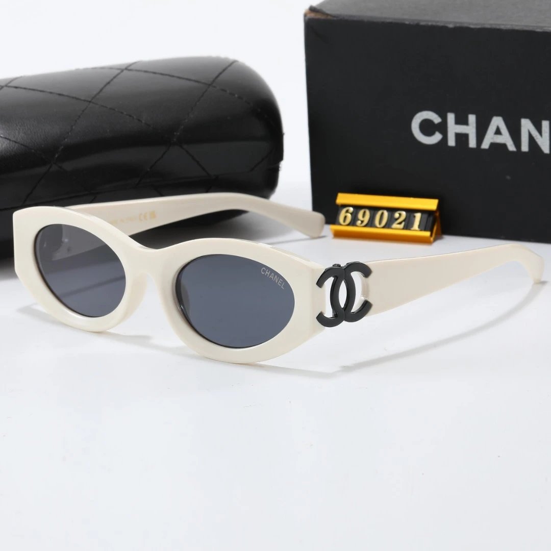 Chanel's classic oval cat-eye sunglasses - rep Chanel