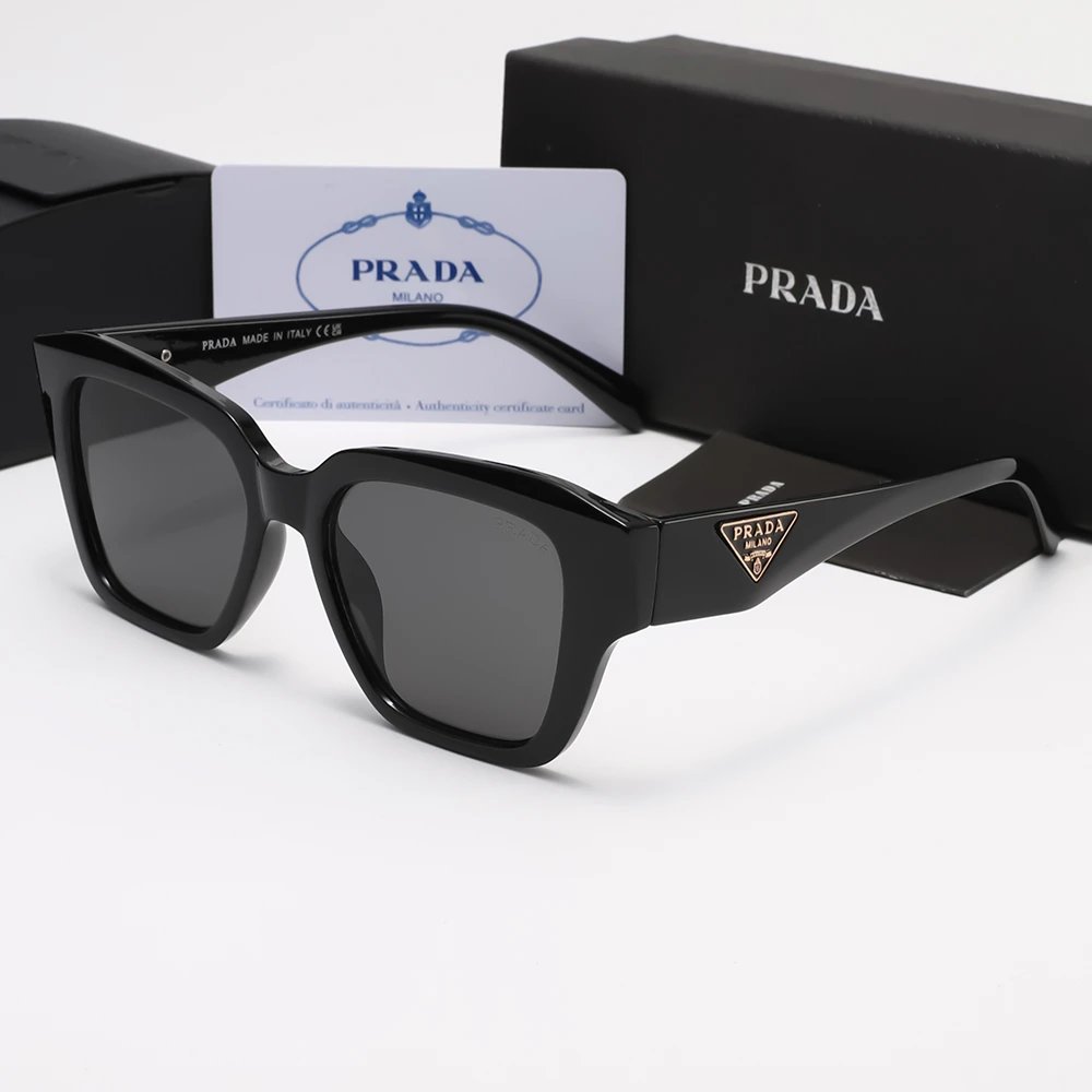 Prada Classic Square Frame Eyeglasses - rep okulary